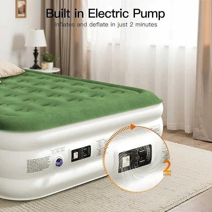 ZEARNA Queen Air Mattress 80 × 60 × 8 in – Inflatable Guest Bed - photo 3