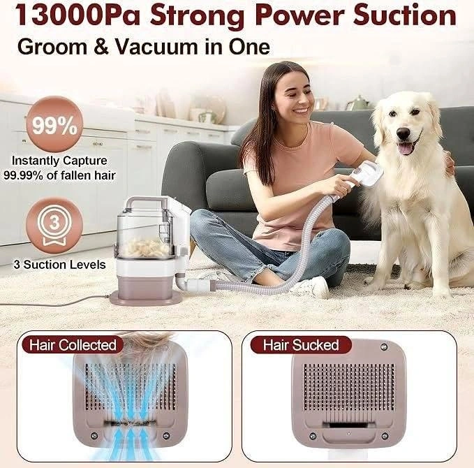 Pet Grooming Kit – Grooming Vacuum & Pet Hair Tools