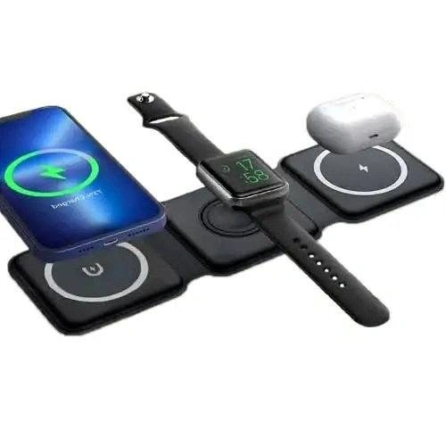 3-in-1 Magnetic Charging Station – Wireless Multi-Device Charger