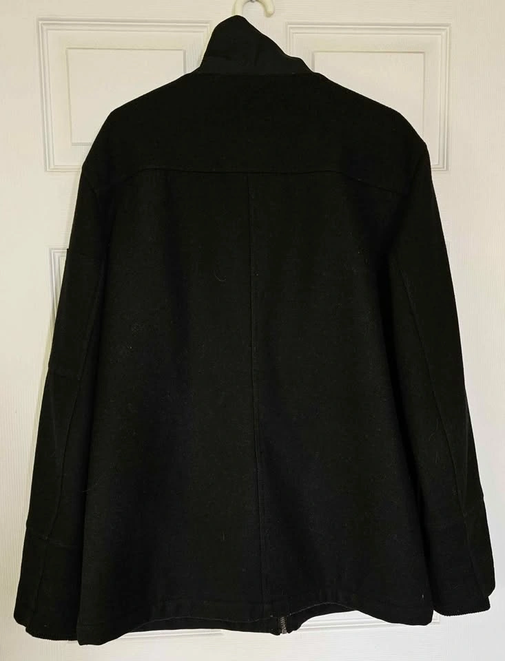 Private Member Men's Wool Blend Padded Winter Jacket - Size L - photo 2