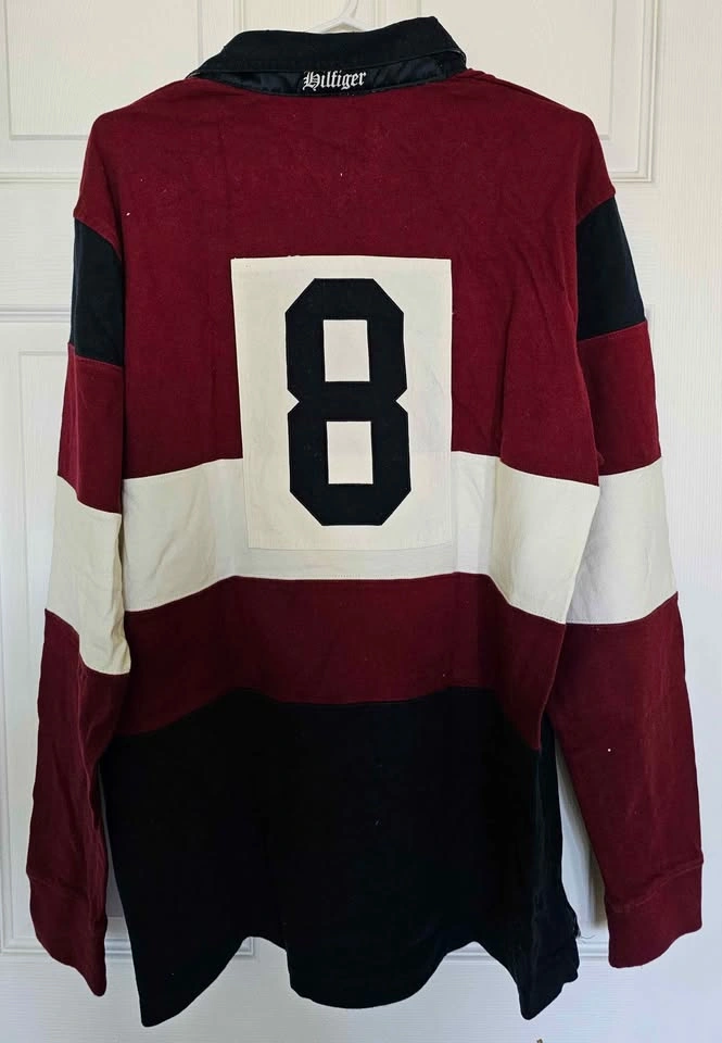 Brand New Tommy Hilfiger Number 8 Rugby Shirt - Size L - photo 2