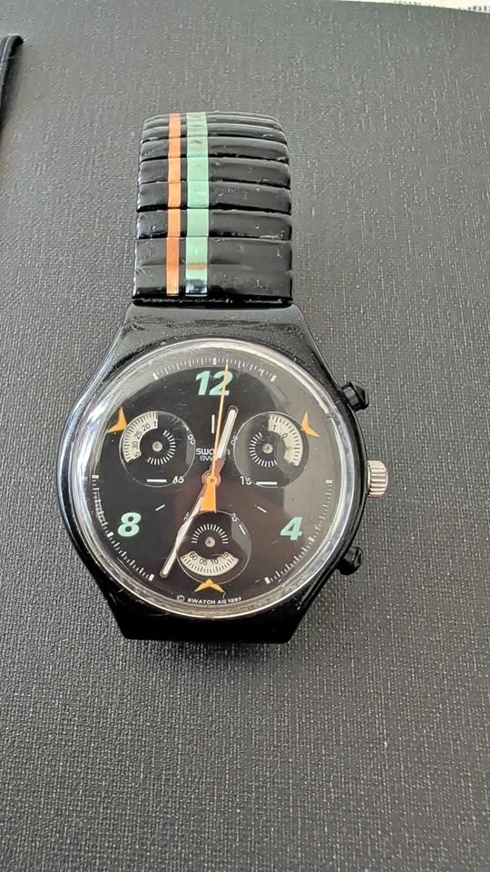 VTG 1998 Swatch Swiss Watch - CD Player SCB120 Chronograph