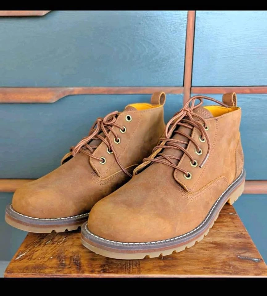 Timberland Waterproof Chukka Brown Boots - Mens Size 9.5 US