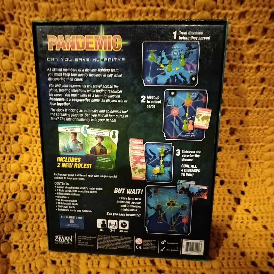 Z-Man Games Pandemic Board Game Complete - photo 2