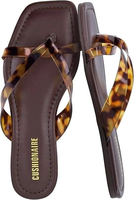 Brand new - CUSHIONAIRE Titan Square Toe Flip Flops