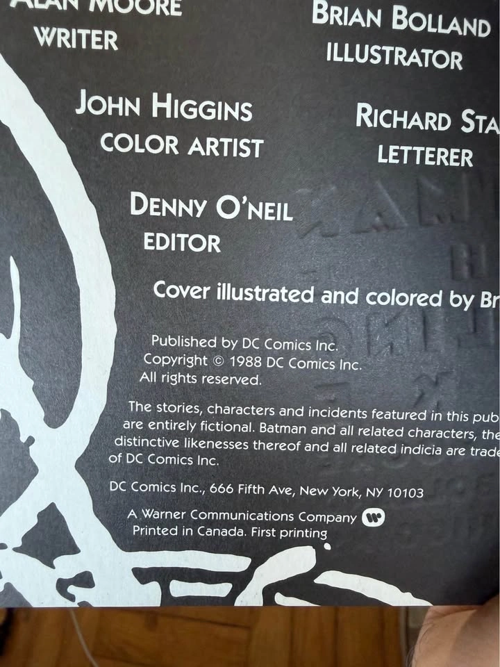 The Killing Joke & The Man Who Laughs (1st Printings) Batman - photo 2