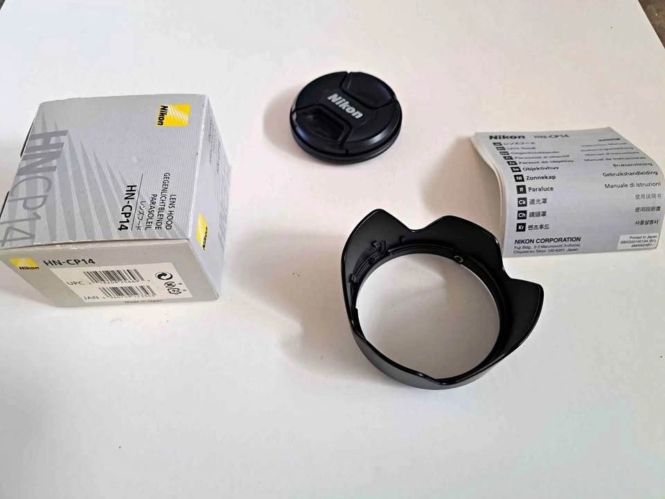 Nikon HN-CP14 Original Lens Hood & Cap Set for Coolpix