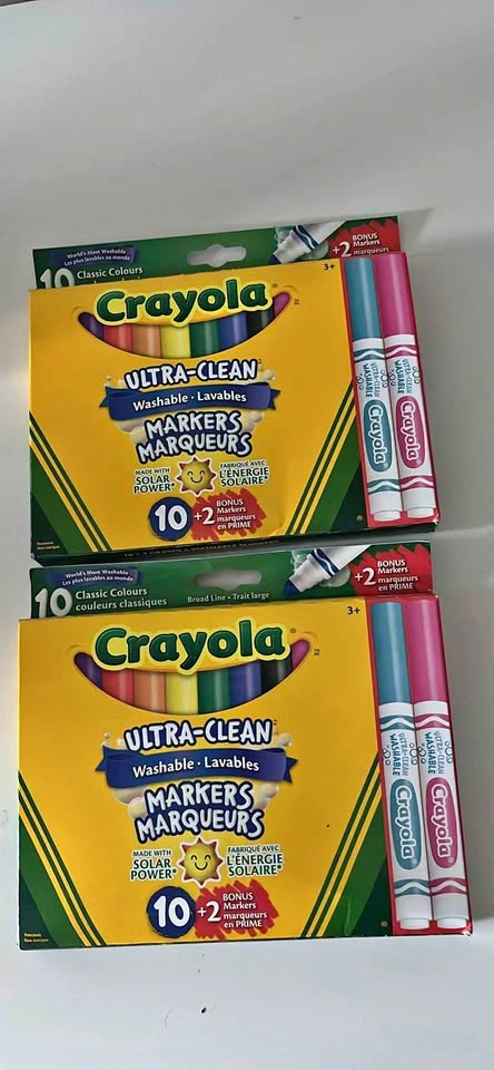 2 packs of crayola markers