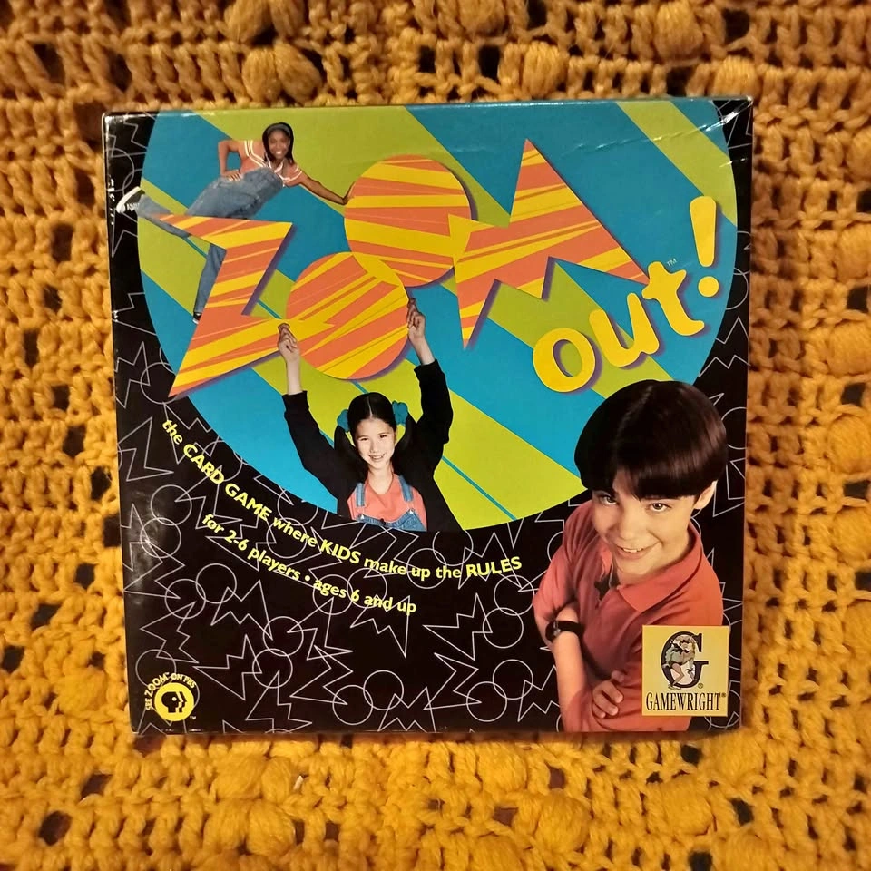 Vintage 90s Gamewright PBS Zoom Card Game