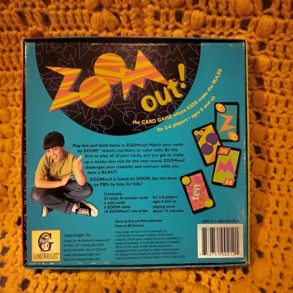 Vintage 90s Gamewright PBS Zoom Card Game - photo 2