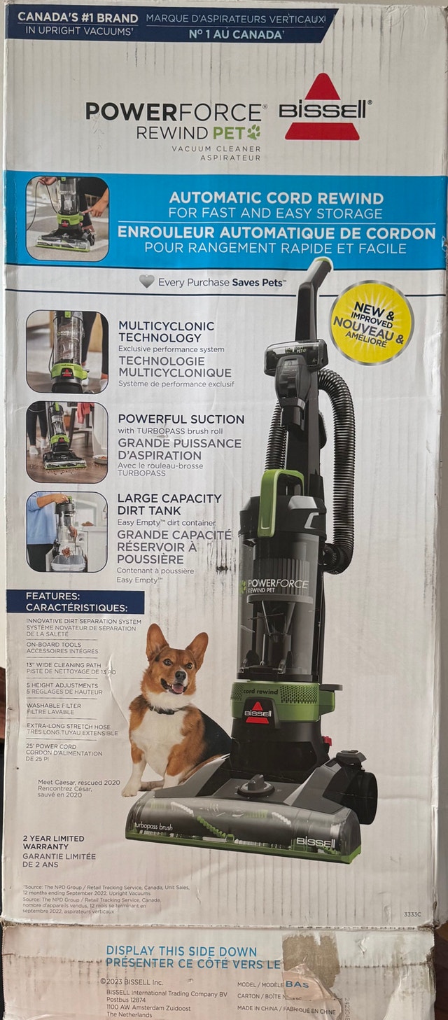 Bissell PowerForce Rewind Pet Vacuum