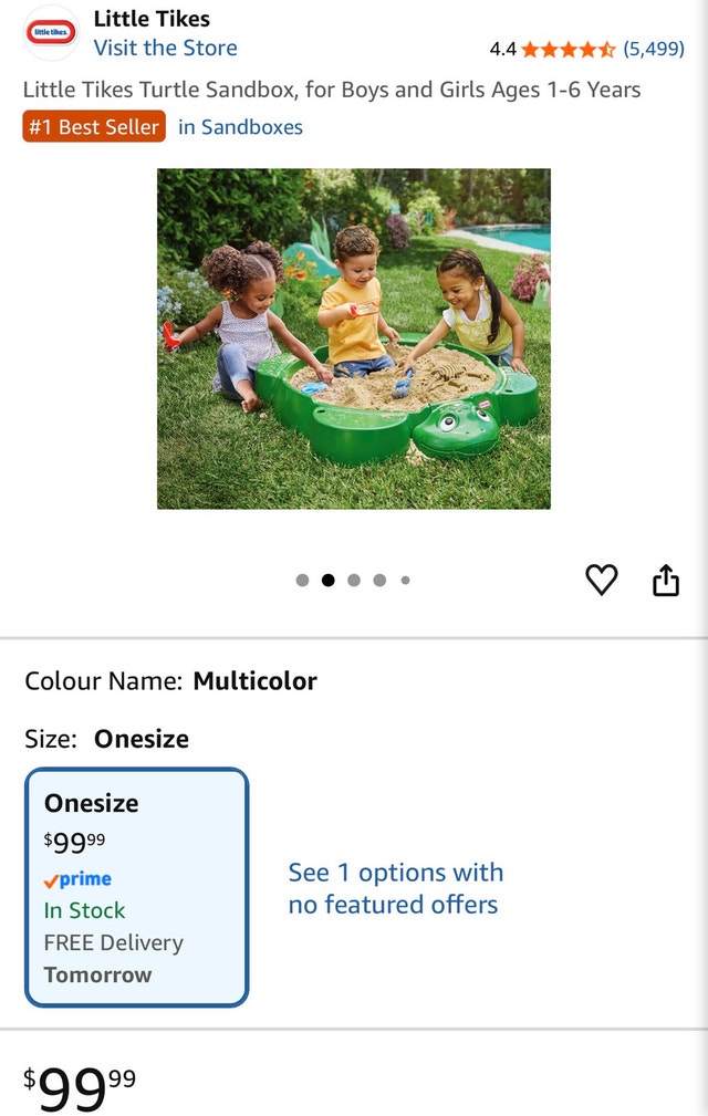 Little Tikes Turtle Sandbox - photo 5