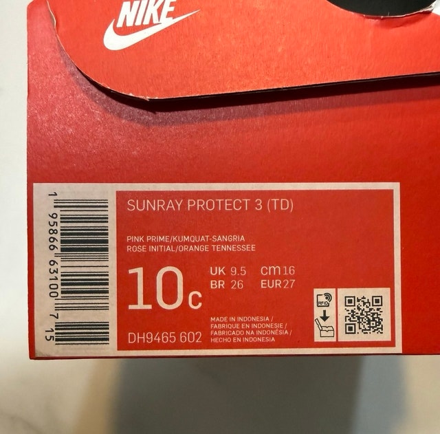 Nike Sunray Protect 3 Size 10c - photo 2