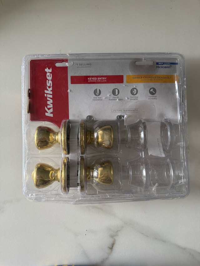 Kwikset Tylo Keyed Entry Lockset and Deadbolt