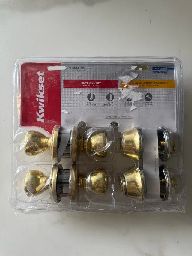Kwikset Tylo Knob Entry Lockset and Deadbolt