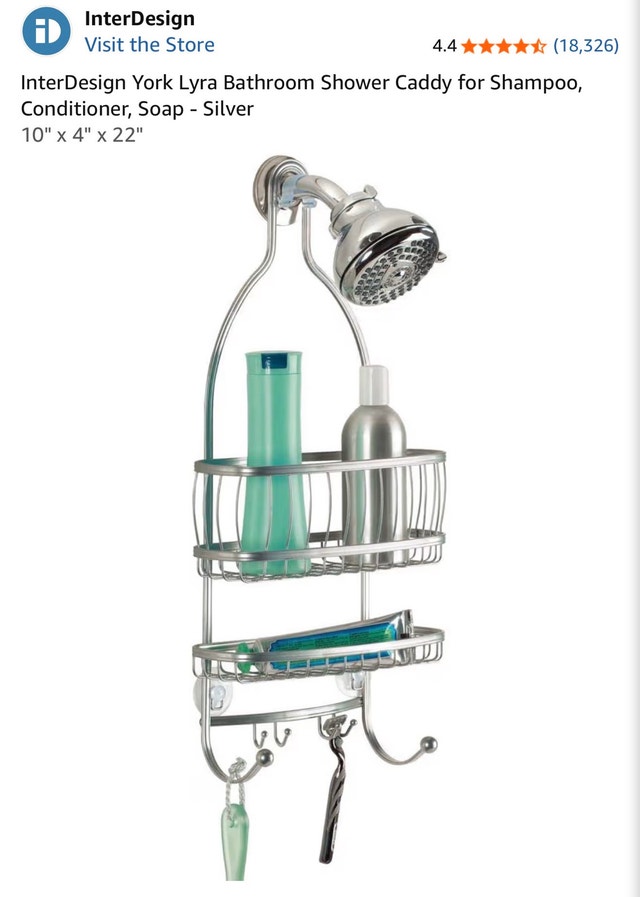 InterDesign York Lyra Shower Caddy