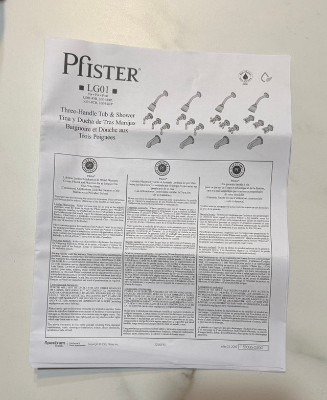 Pfister LG01-8CBC 3 faucet - photo 4