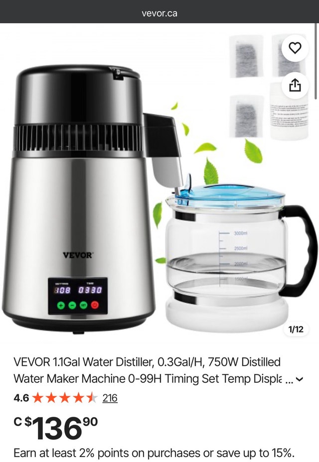 VEVOR Water Distiller
