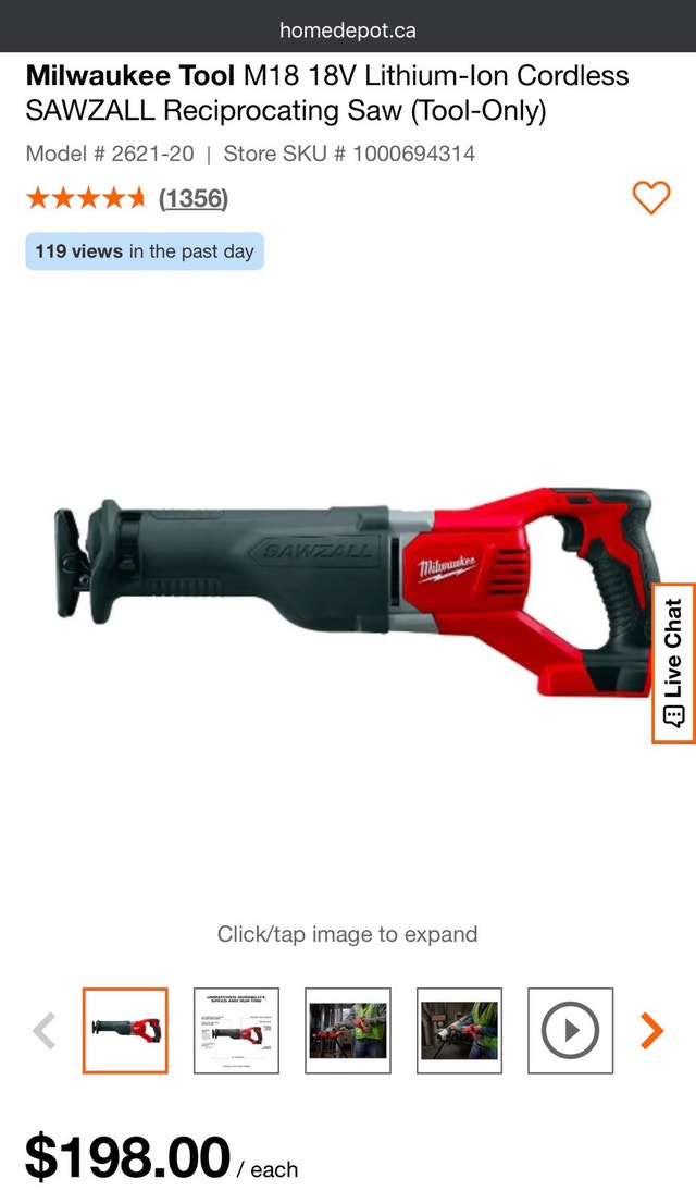 Milwaukee M18 18V Cordless SAWZALL Reciprocating Saw - photo 3