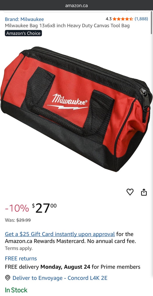 Milwaukee Tool Bag - photo 2