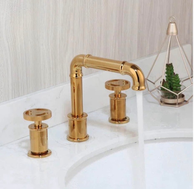 Sani Canada Gold PVD Industrial 8 inch Bathroom Faucet - photo 2
