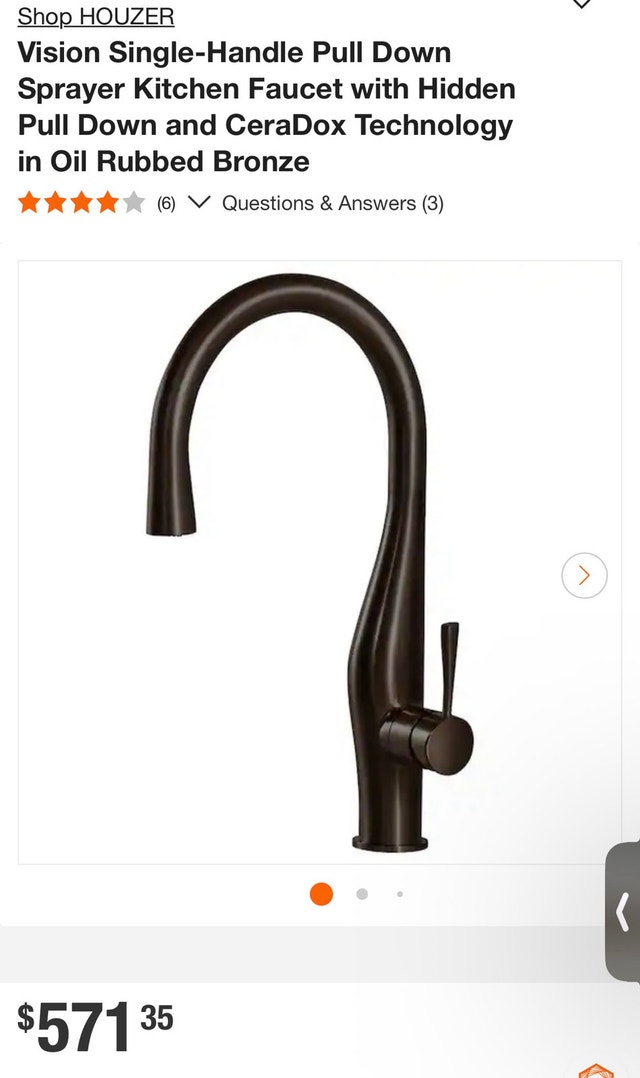 Houzer Soma Pull Down Kitchen Faucet