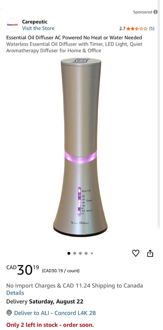 Carepeutic Aroma Nebulizer - photo 2