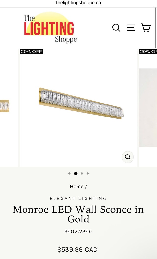 Elegant Lighting Monroe LED Wall Sconce