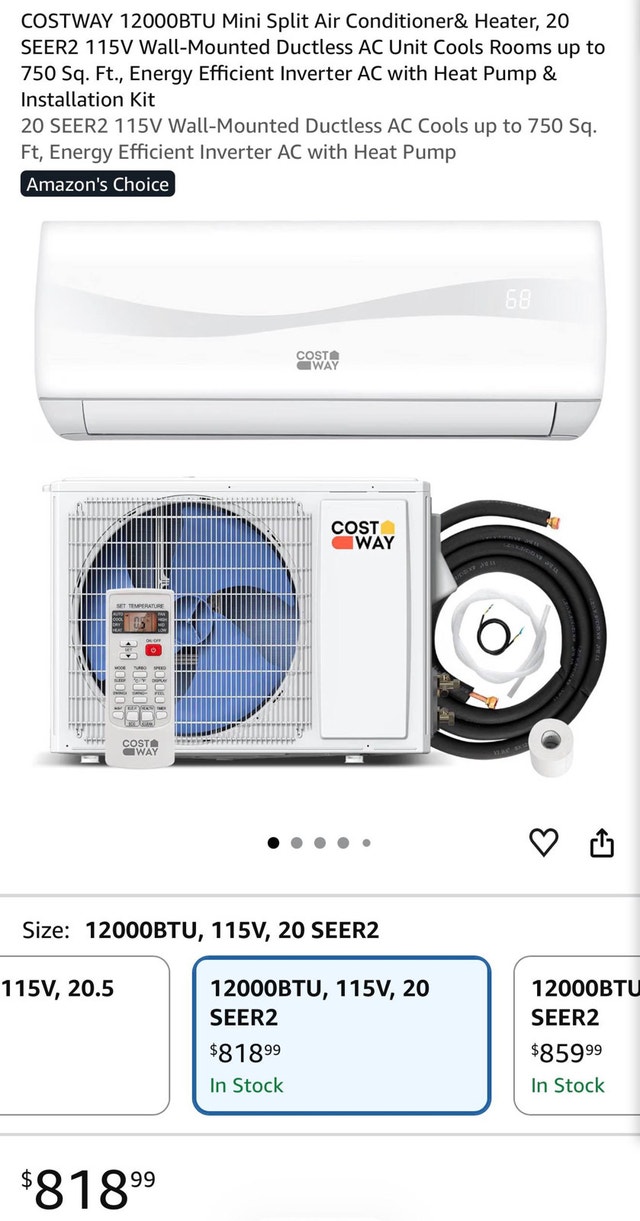 COSTWAY 12000 BTU Mini Split Air Conditioner - photo 5