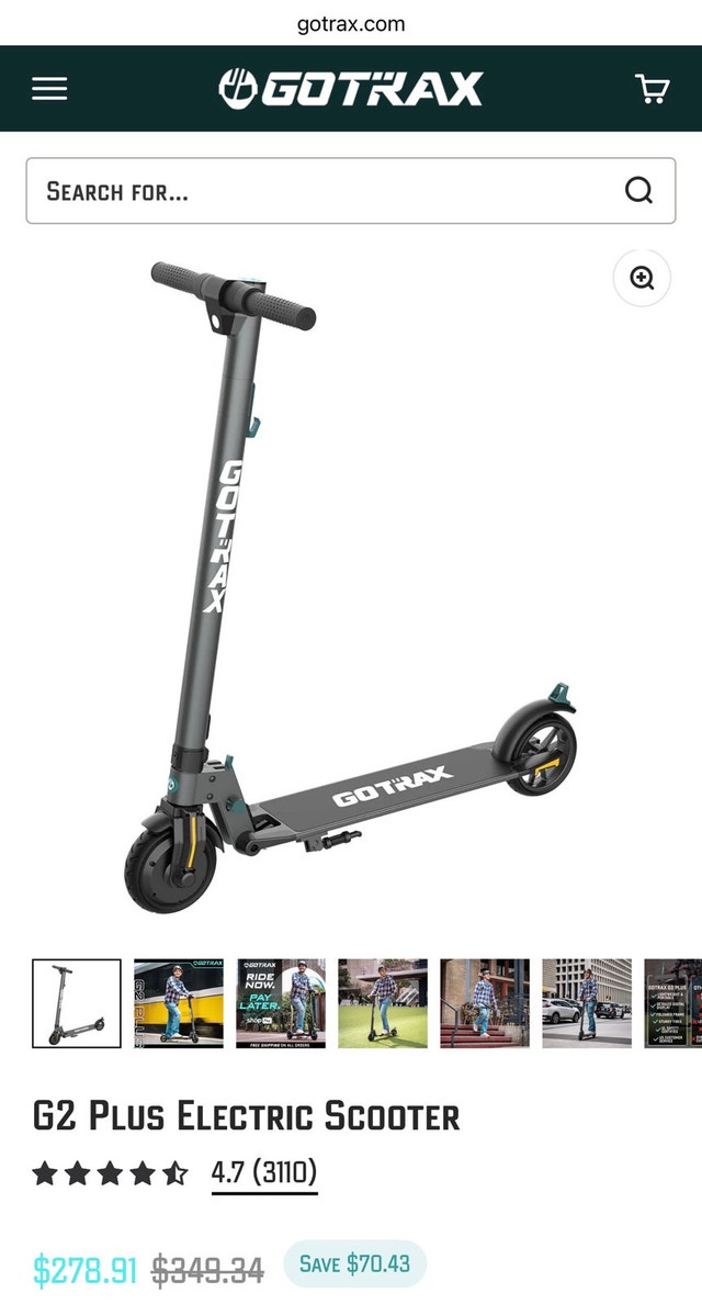 Gotrax G2 Plus Electric Scooter - photo 3