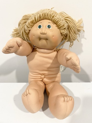 Vintage Cabbage Patch Kids Doll Wheat Poodle Pigtails