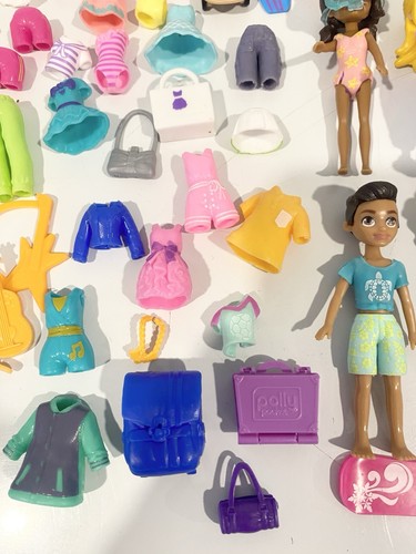 Polly Pocket Doll Lot 6 Figures Large Clothing Accessories - photo 5
