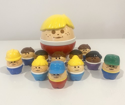 Vintage Little Tikes Toddle Tots Lot 11 Figures Jumbo Weeble