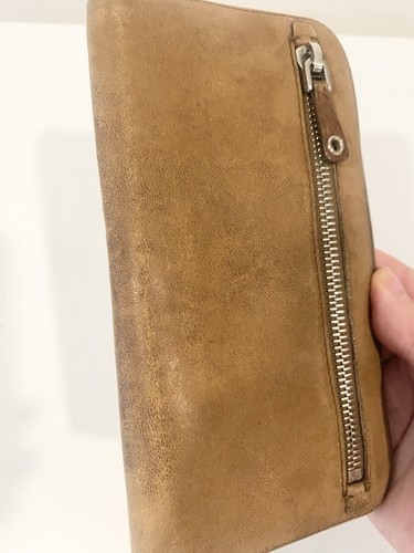 Miu Miu Brown Taupe Leather Zip Around Continental Wallet - photo 5