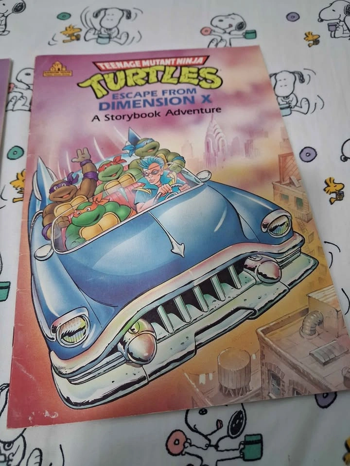 Vintage 1990s Teenage Mutant Ninja Turtles TMNT Childrens Pictur - photo 3