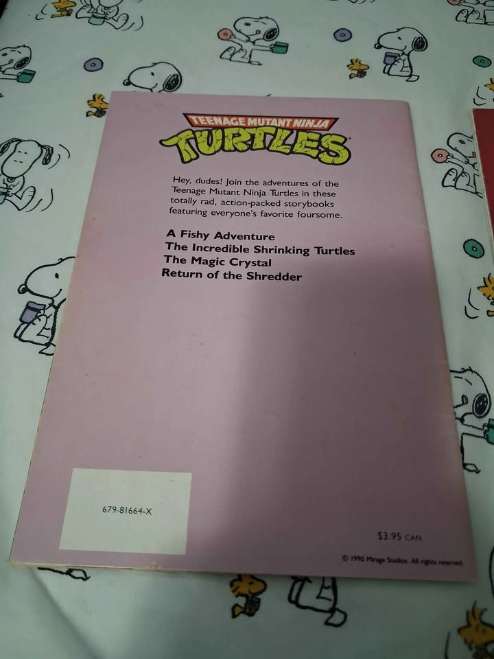 Vintage 1990s Teenage Mutant Ninja Turtles TMNT Childrens Pictur - photo 4