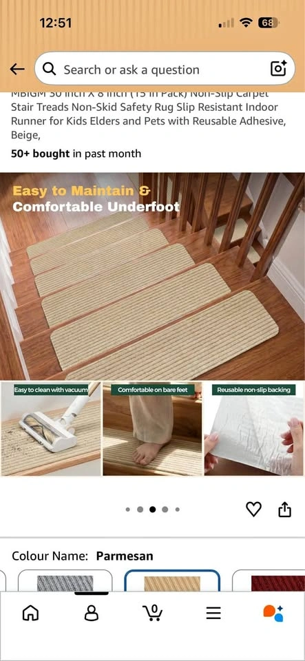 NEW stair runner carpet