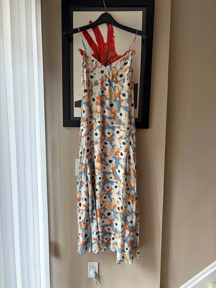 Joie 100% Silk Floral Maxi Dress