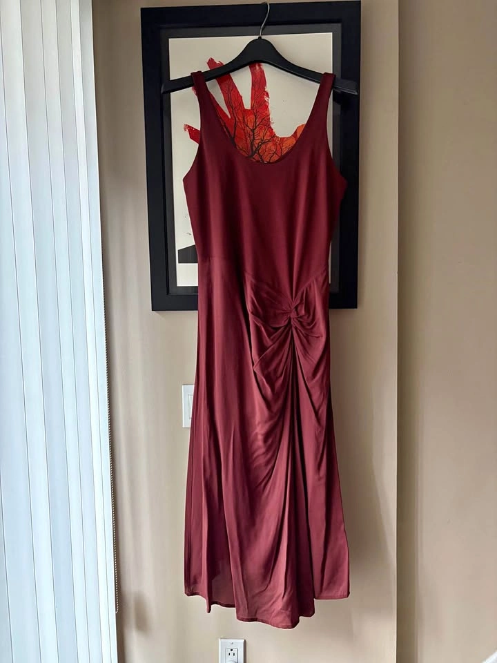 BNWT Banana Republic Sleeveless Ruched Midi Dress
