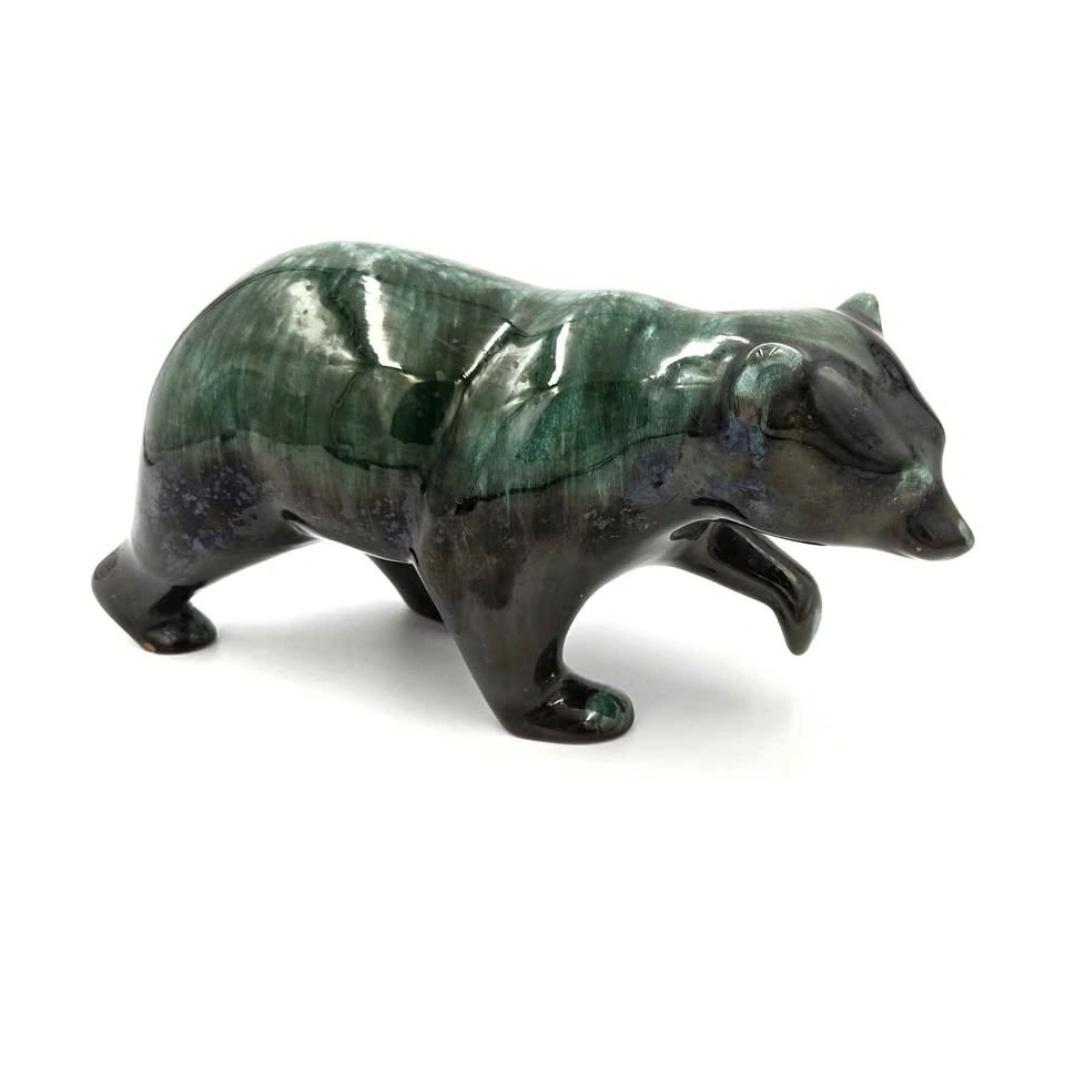 Drip Glaze Ceramic Bear, Blue Mountain Pottery