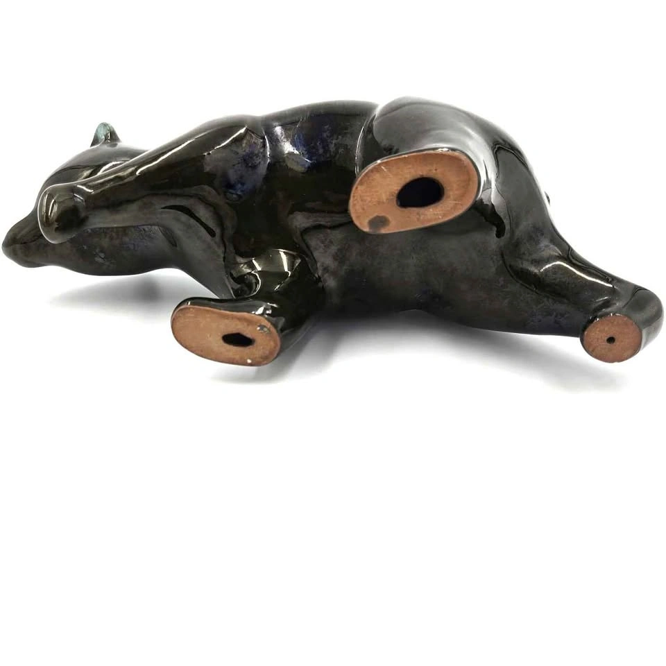 Drip Glaze Ceramic Bear, Blue Mountain Pottery - photo 2