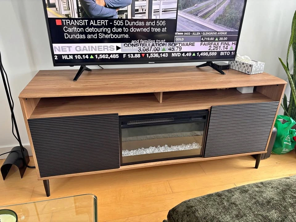 Tv Stand with fireplace