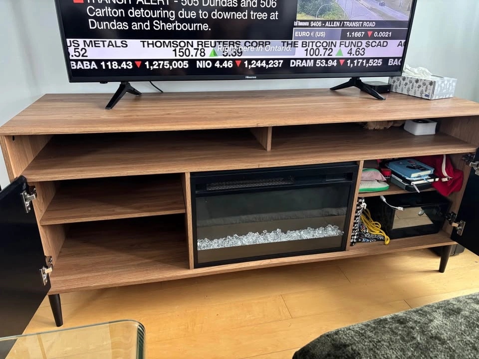 Tv Stand with fireplace - photo 3