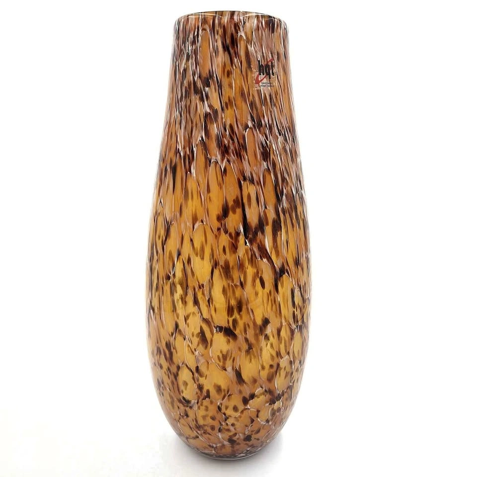 Handmade Tortoise Shell Glass Vase