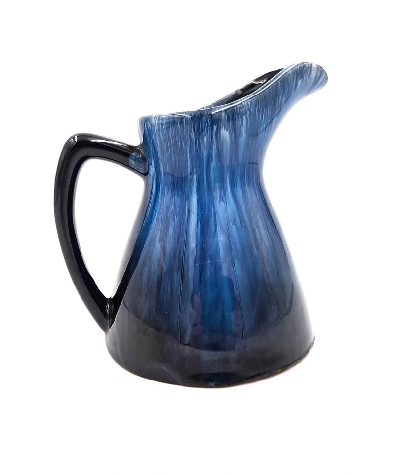 Vintage Blue Mountain Pottery Blue Glaze Pitcher
