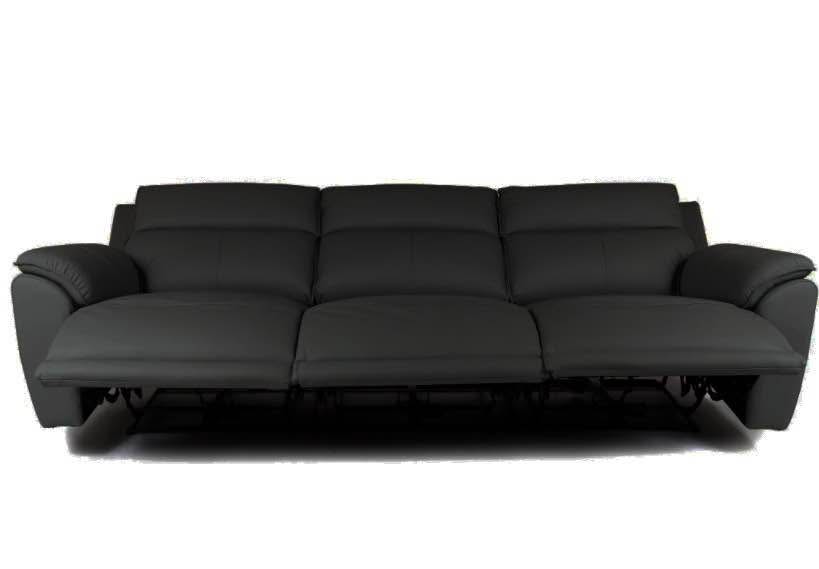 Sofa recliner fully leather electric motion - photo 2