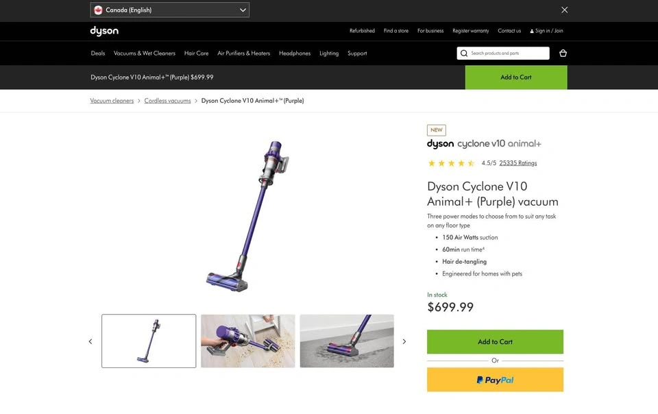 Dyson Cyclone V10 Animal+ Cordless Vacuum (BRAND NEW) - photo 5