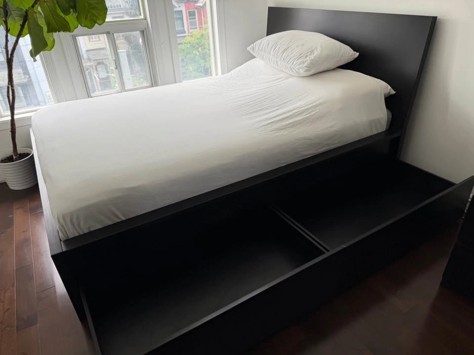 IKEA MALM Bed Frame with Storage - Full - photo 2