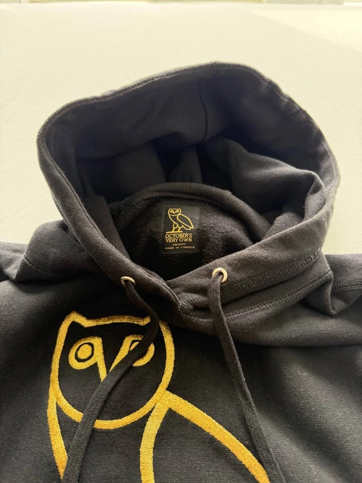 OVO October's Very Own OG Owl Hoodie (Black) - Size Medium - photo 2
