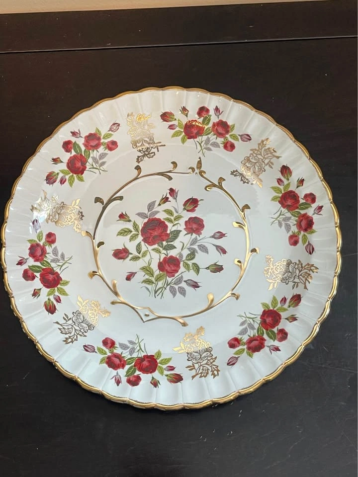 Vintage Avon 10” Plate / Wood & Sons Alpine White Ironstone - photo 3